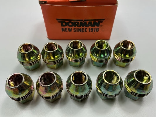 (10) Dorman 611-178 Wheel Lug Nuts 1/2''-20 External Thread - 13/16'' Hex 1-1/8'' L