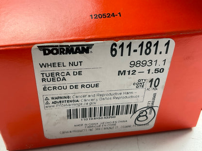 (8) Dorman 611-181 Wheel Lug Nuts