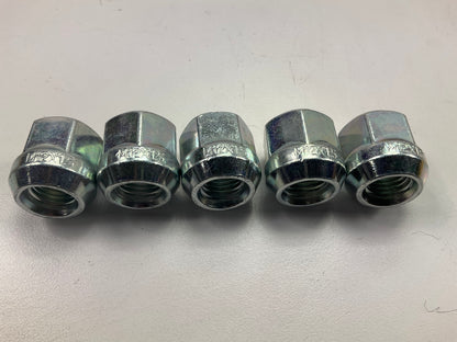 (5) Dorman 611-183 Wheel Nut M12-1.50 Open Bulge Seat - 19mm Hex, 21.4mm Length