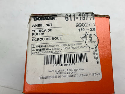 (5) Dorman 611-197 Wheel Lug Nuts