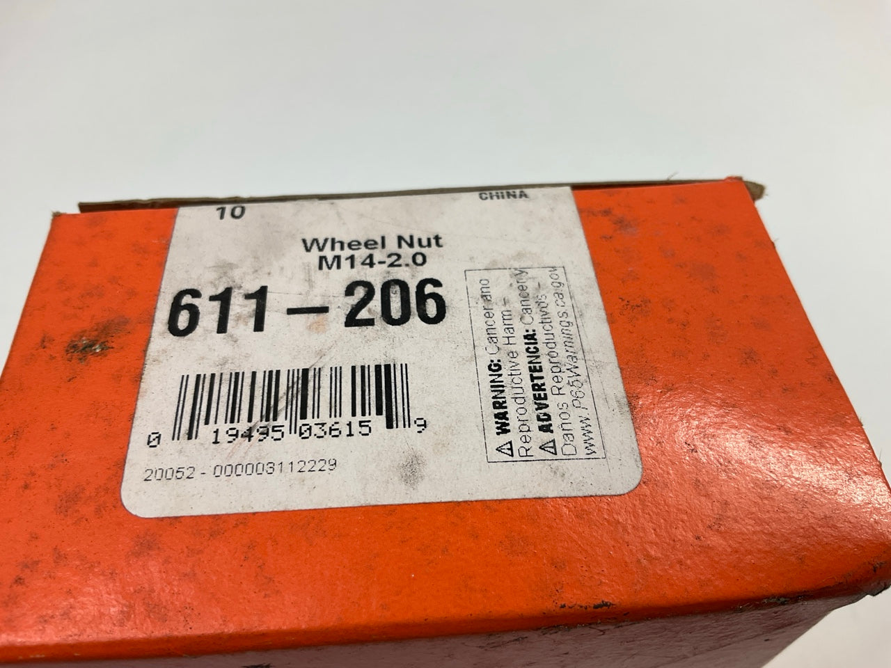(10) Dorman 611-206 Wheel Lug Nuts
