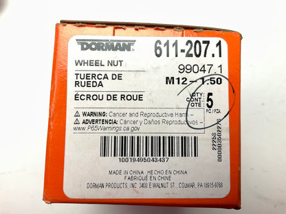 (5) Dorman 611-207 Wheel Lug Nuts