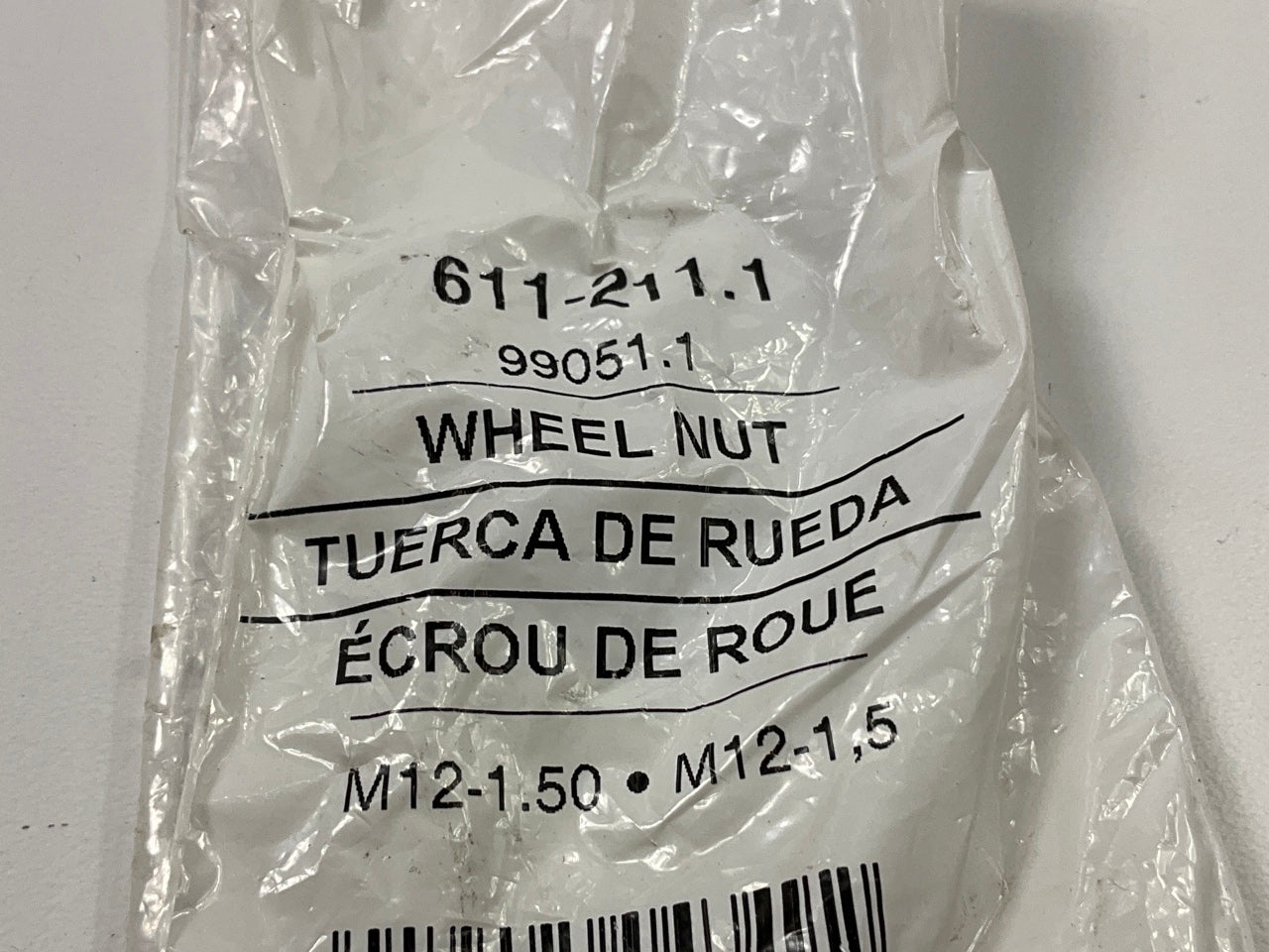 Dorman 611-211-1 Wheel Lug Nut M12-1.50 Mag - 21mm Hex, 36.5mm Length