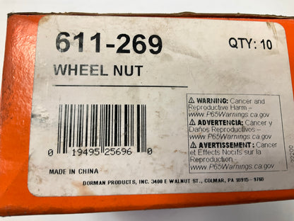 (10) Dorman 611-269 Wheel Lug Nuts