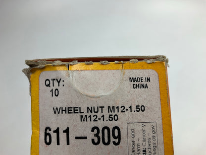 (10) Dorman 611-309 Wheel Lug Nuts - 2005-2019 Chevy Aveo, 2007-2010 Pontiac G3