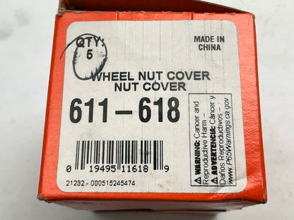 (5) Dorman 611-618 Wheel Lug Nut Cover