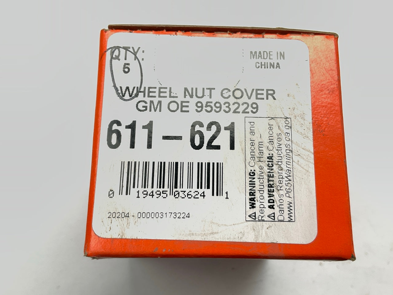 (5) Dorman 611-621 Wheel Lug Nut Cover