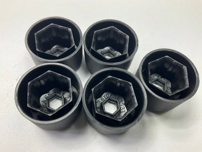 (5) Dorman 611-644 Black Wheel Nut Cover, Push Type For 1998-2010 Jetta Beetle