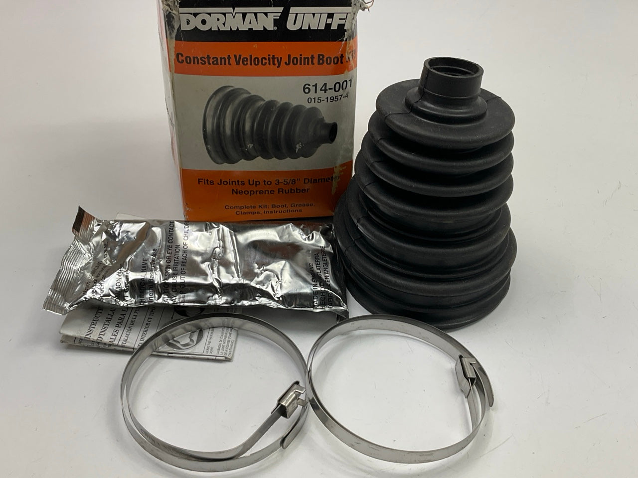 Dorman 614-001 CV Axle Repair Boot Kit For Joints Up To 3-5/8'' In Diameter