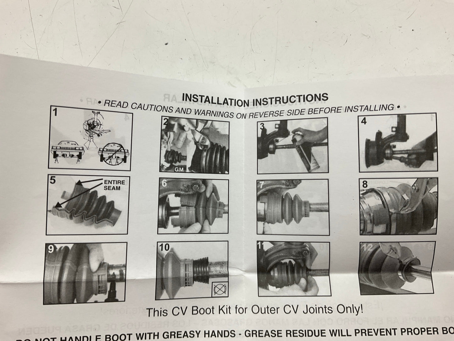 Dorman 614-531 Rear Outer CV Joint Boot Kit 1.5 GM Tubes