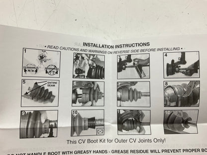 Dorman 614-531 Rear Outer CV Joint Boot Kit 1.5 GM Tubes