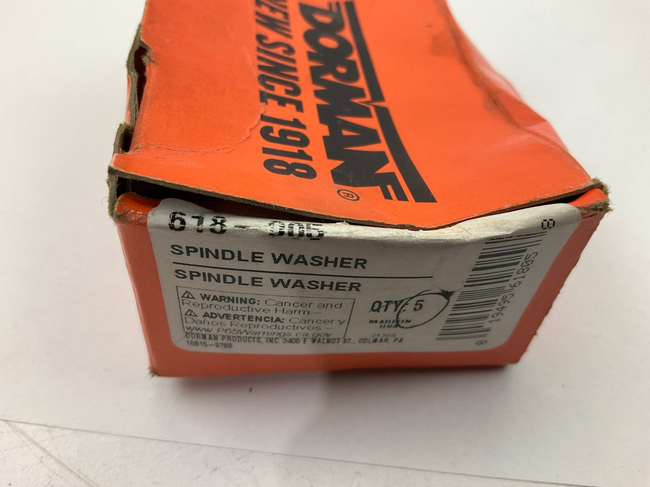 5 / PACK - Dorman 618-005 Front Axle Spindle Nut Washers