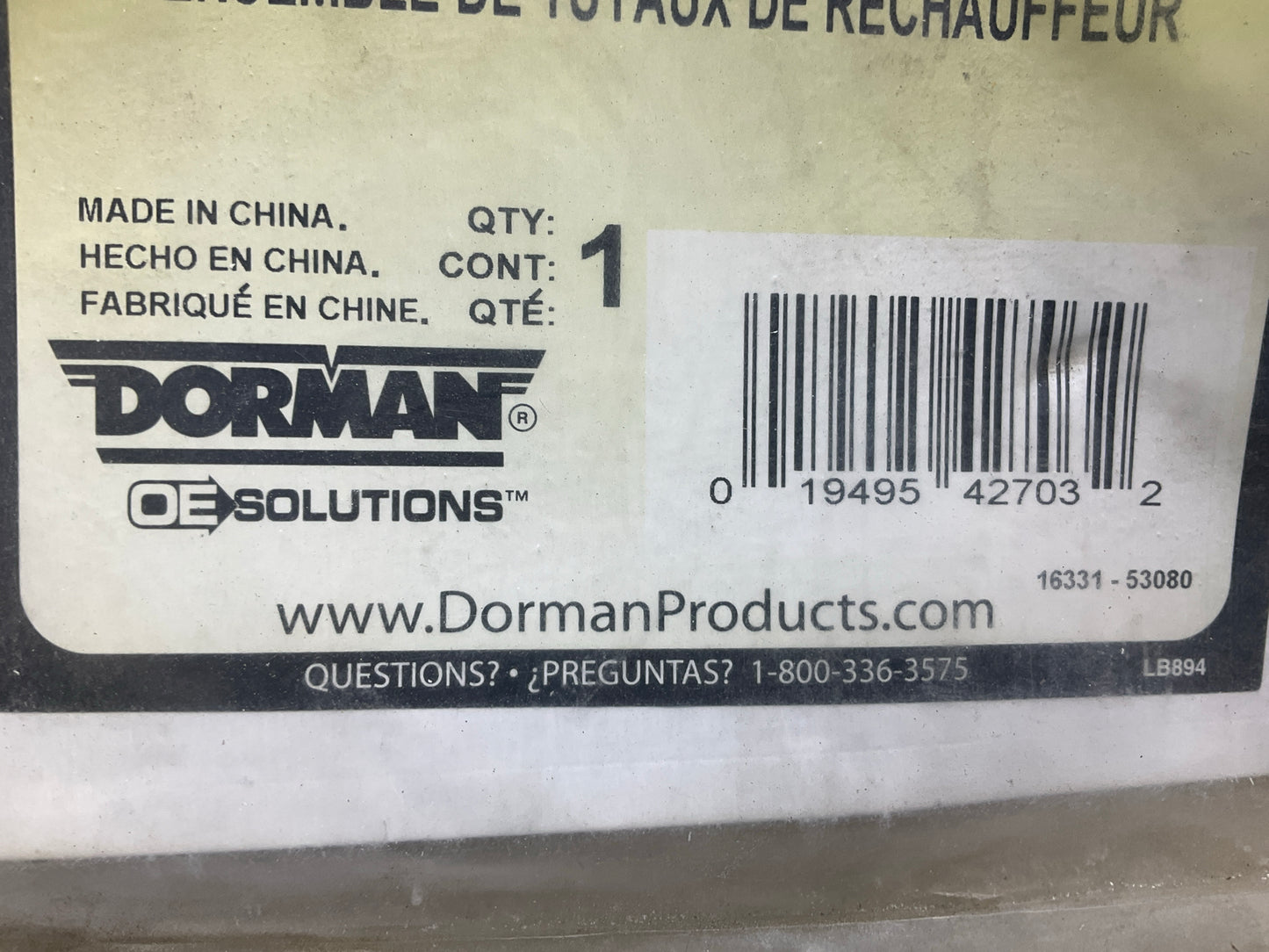Dorman 626-228 HVAC Molded Heater Hose For 2001-02 Ford Taurus, Mercury Sable