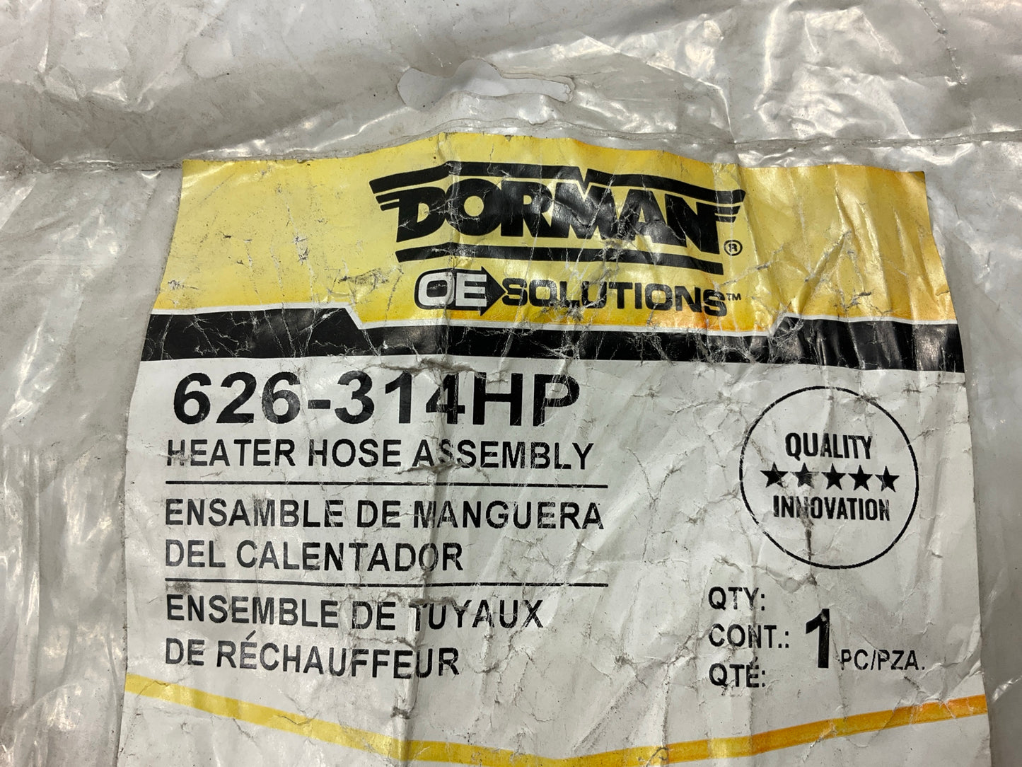 Dorman 626-314HP HVAC Molded Heater Hose Tube 10 Town & Country, Grand Caravan