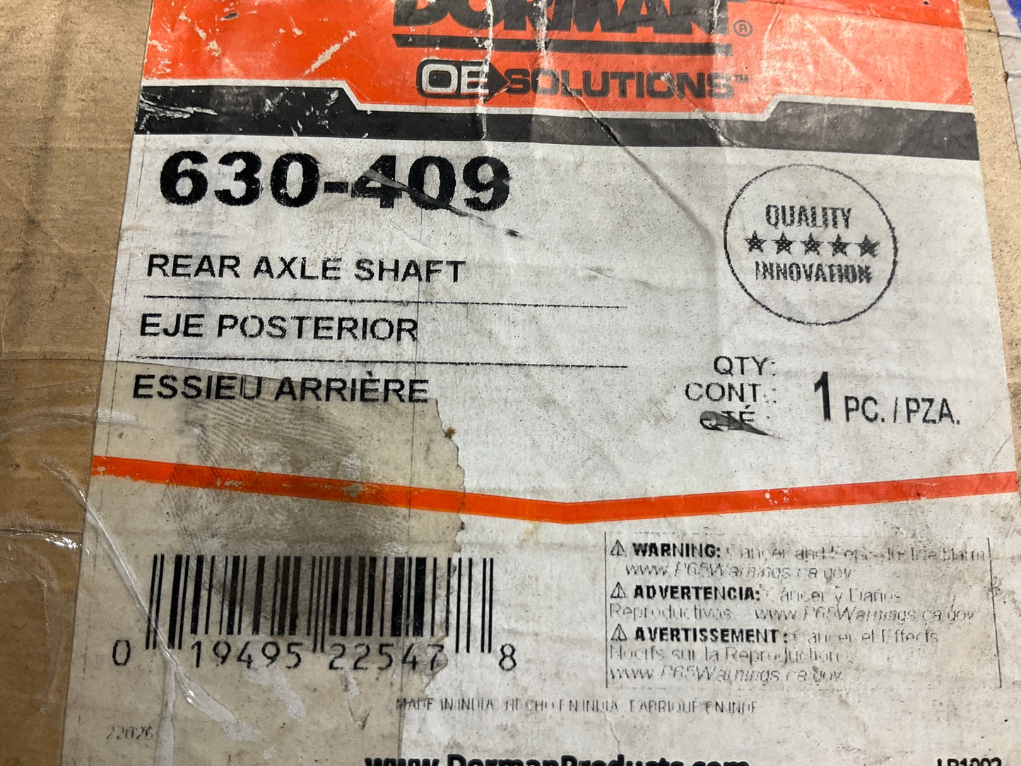MISSING HARDWARE Dorman 630-409 Rear Drive Axle Shaft