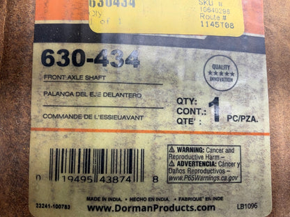 Dorman 630-434 Front Right Axle Shaft, Dana 60 Axle