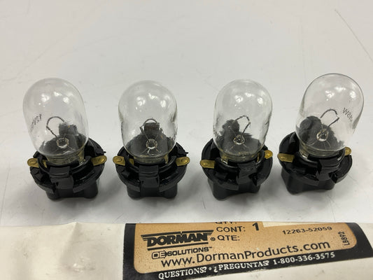 (4) Dorman 639-011 Multi-Purpose Light Bulb Lamps 12V 18W