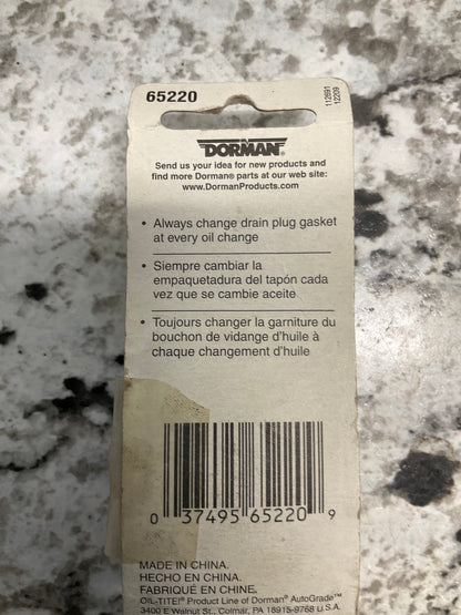 Dorman 65220 Engine Oil Drain Plug M18-1.50 Metric