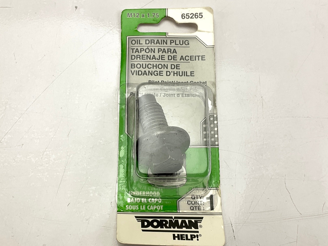 Dorman 65265 Engine Oil Drain Plug - M12-1.75