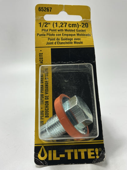 Dorman 65267 Engine Oil Drain Plug 1/2''-20 Thread Size And A Molded Gasket