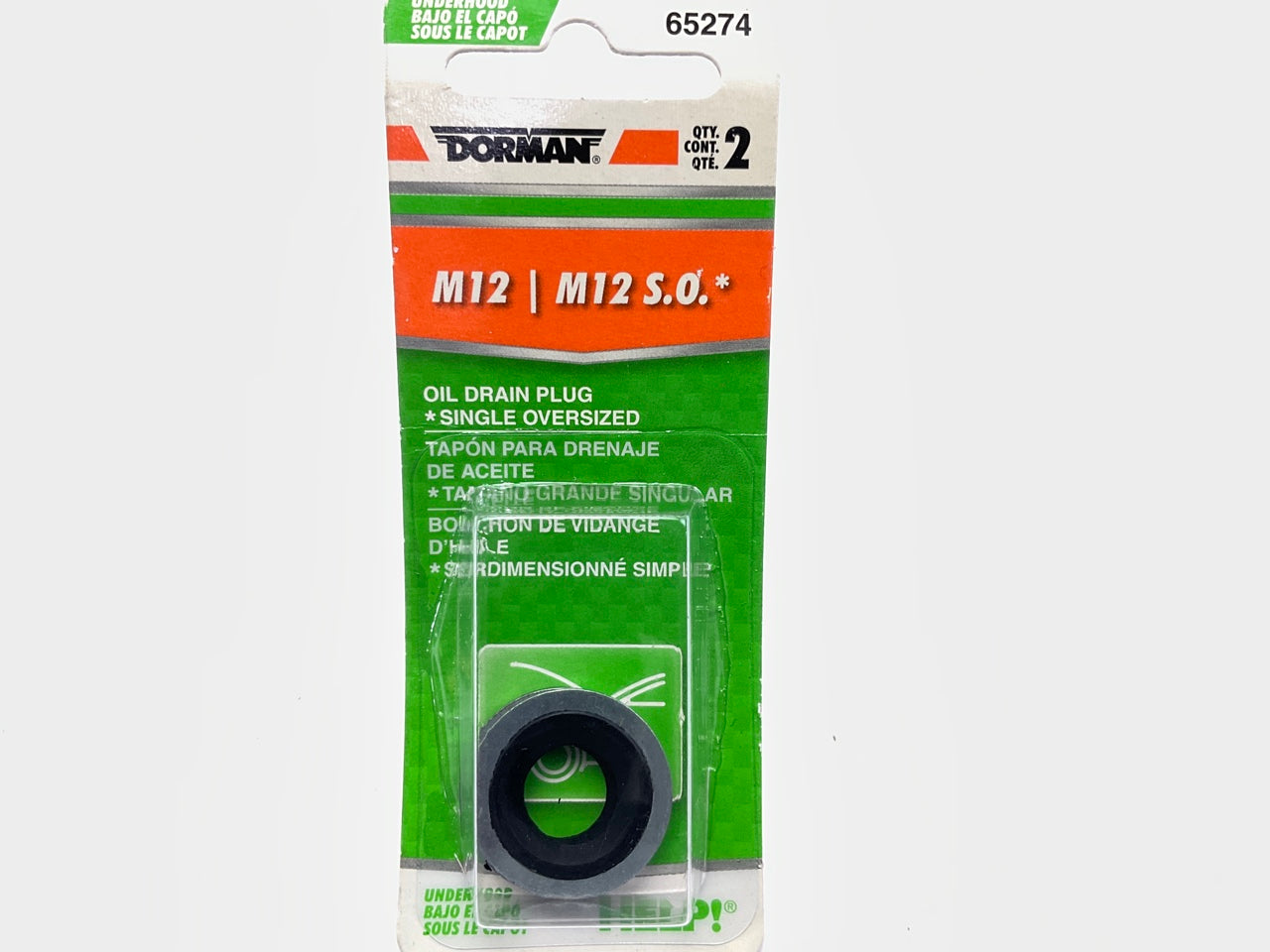 Dorman 65274 Engine Oil Drain Plug Gasket - M12 / M12 SO (Single Oversized)