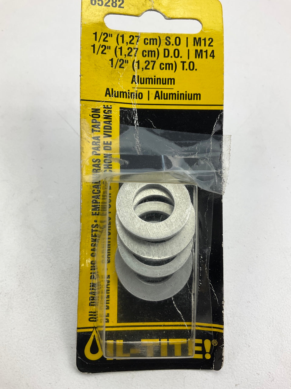 Dorman 65282 Aluminum Oil Drain Plug Gasket Assortment Kit M12-M16, 4 Pack