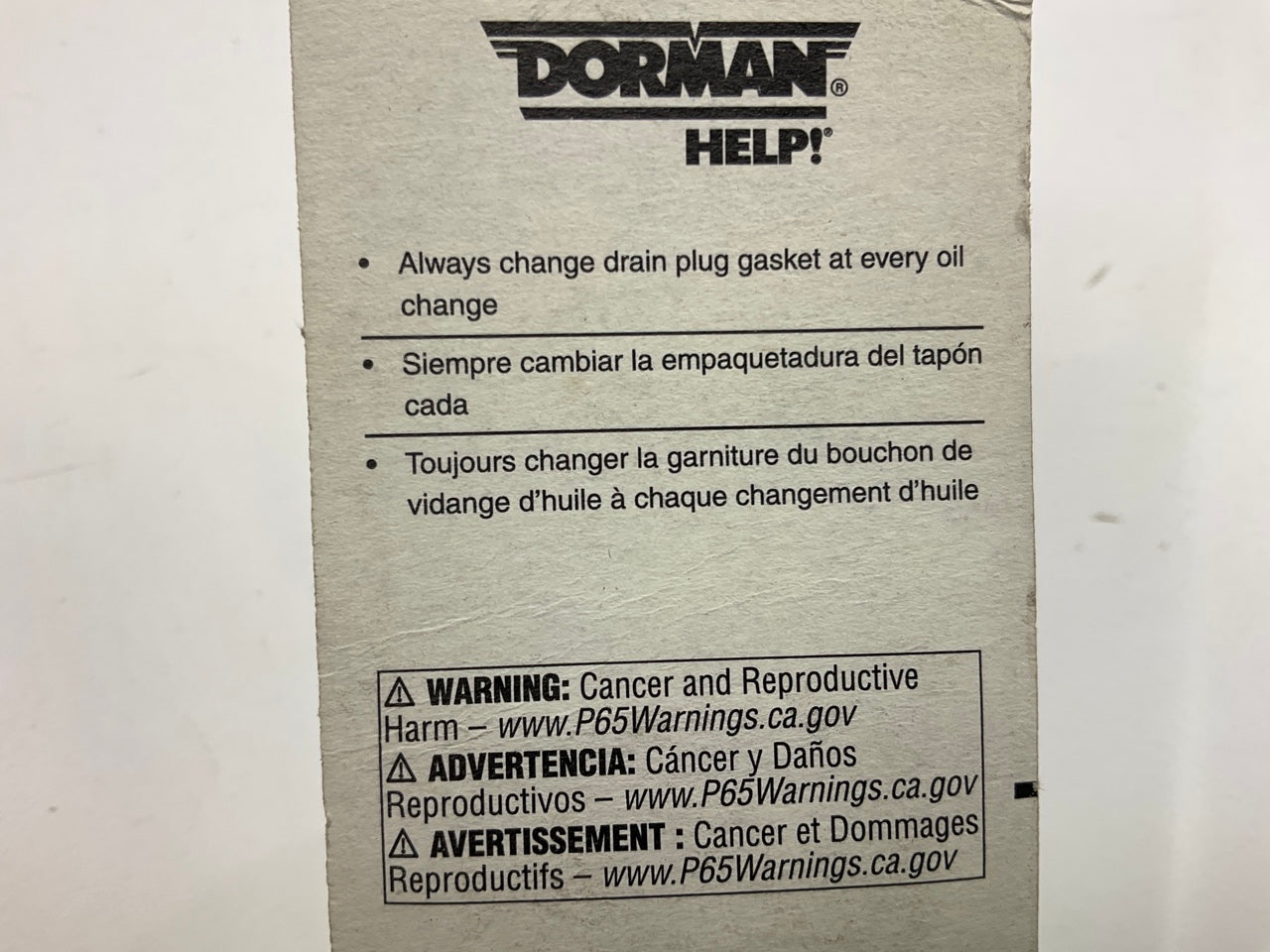 Dorman 65290 Oil Drain Plug Gasket For 93-95 Toyota Pick Up 90-91 Camry