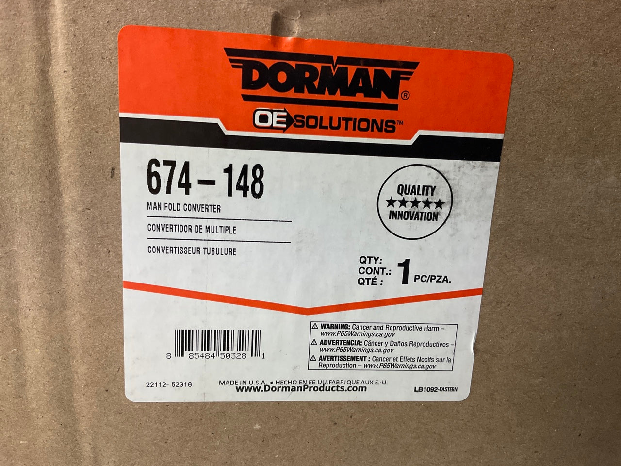 Dorman 674-148 Direct Fit EPA Compliant Catalytic Converter