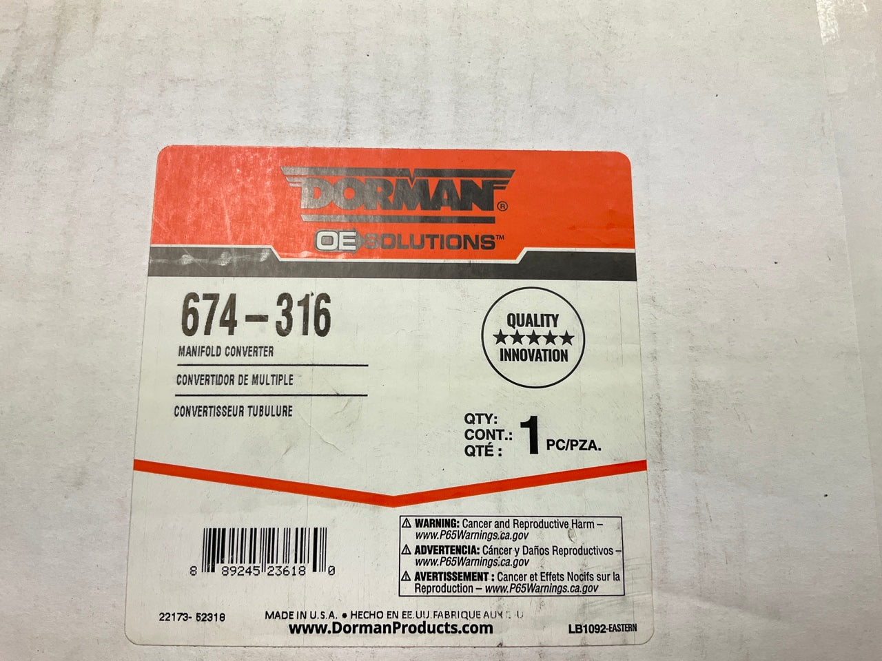 Dorman 674-316 Direct Fit EPA Compliant Catalytic Converter & Exhaust Manifold