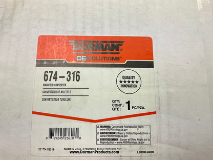 Dorman 674-316 Direct Fit EPA Compliant Catalytic Converter & Exhaust Manifold
