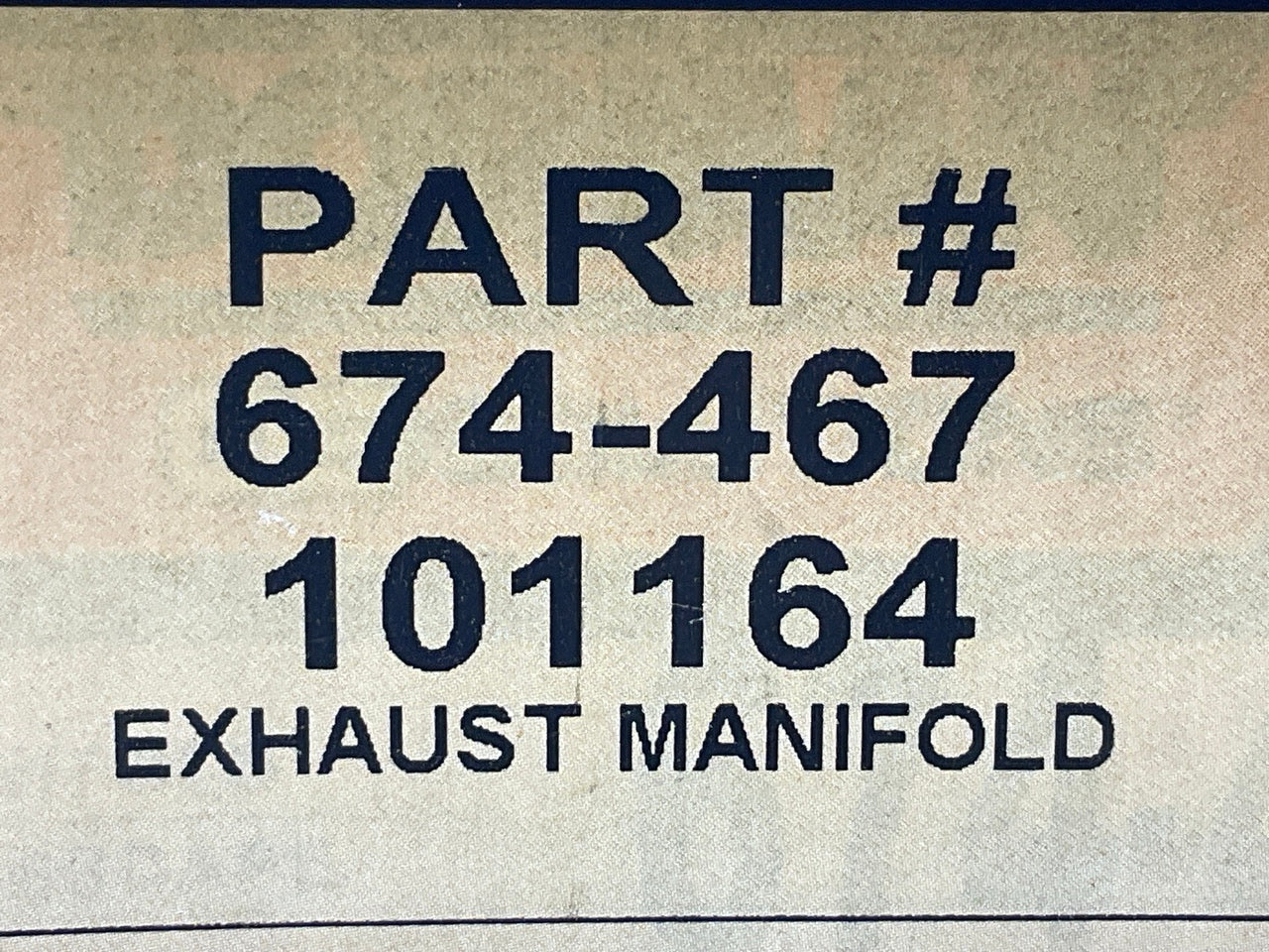 SOLD AS IS MISSING BOLT AND NUTS Dorman 674-467 Front Exhaust Manifold