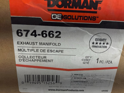 MANIFOLD ONLY - COMES AS SHOWN - Dorman 674-662 Exhaust Manifold