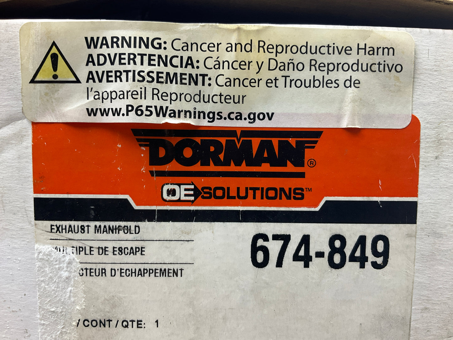 MISSING HADWARE Dorman 674-849 Rear Catalytic Converter & Exhaust Manifold