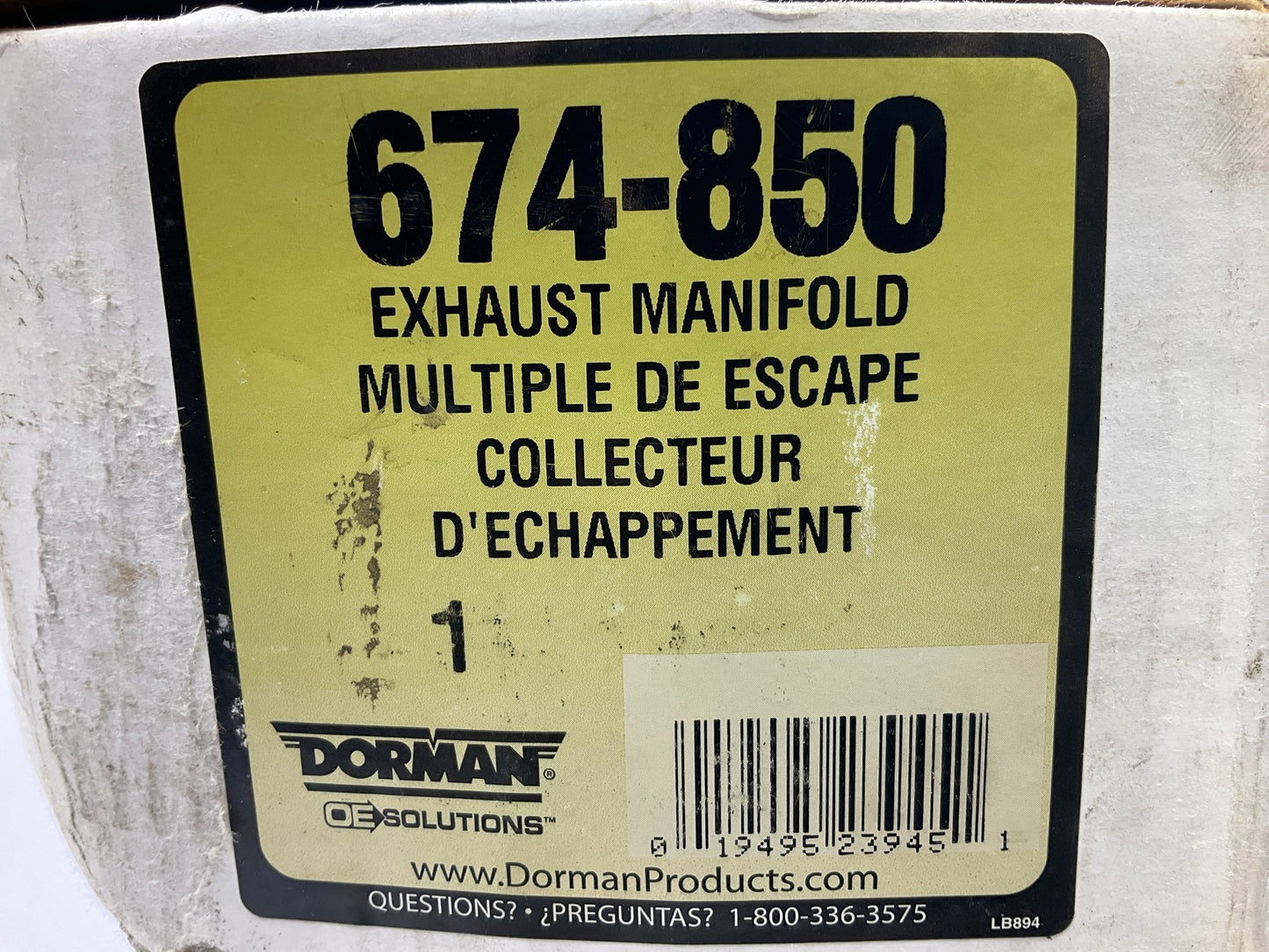 MISSING HARDWARE Dorman 674-850 Front Catalytic Converter