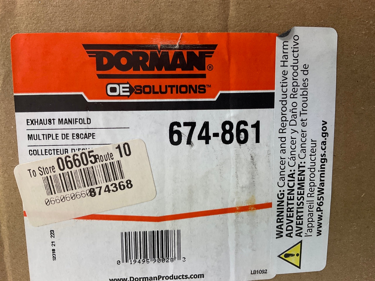 Dorman 674-861 Direct Fit EPA Compliant Catalytic Converter & Exhaust Manifold