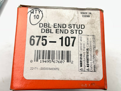 Dorman 675-107 Double Ended Stud - 7/16-14 X 3/4 In. & 7/16-20 X 1-3/8'', 10 Pack