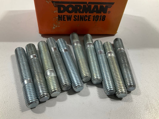 (10) Dorman 675-576 Exhaust Flange Double-Ended Studs M10-1.50  40mm, 16mm