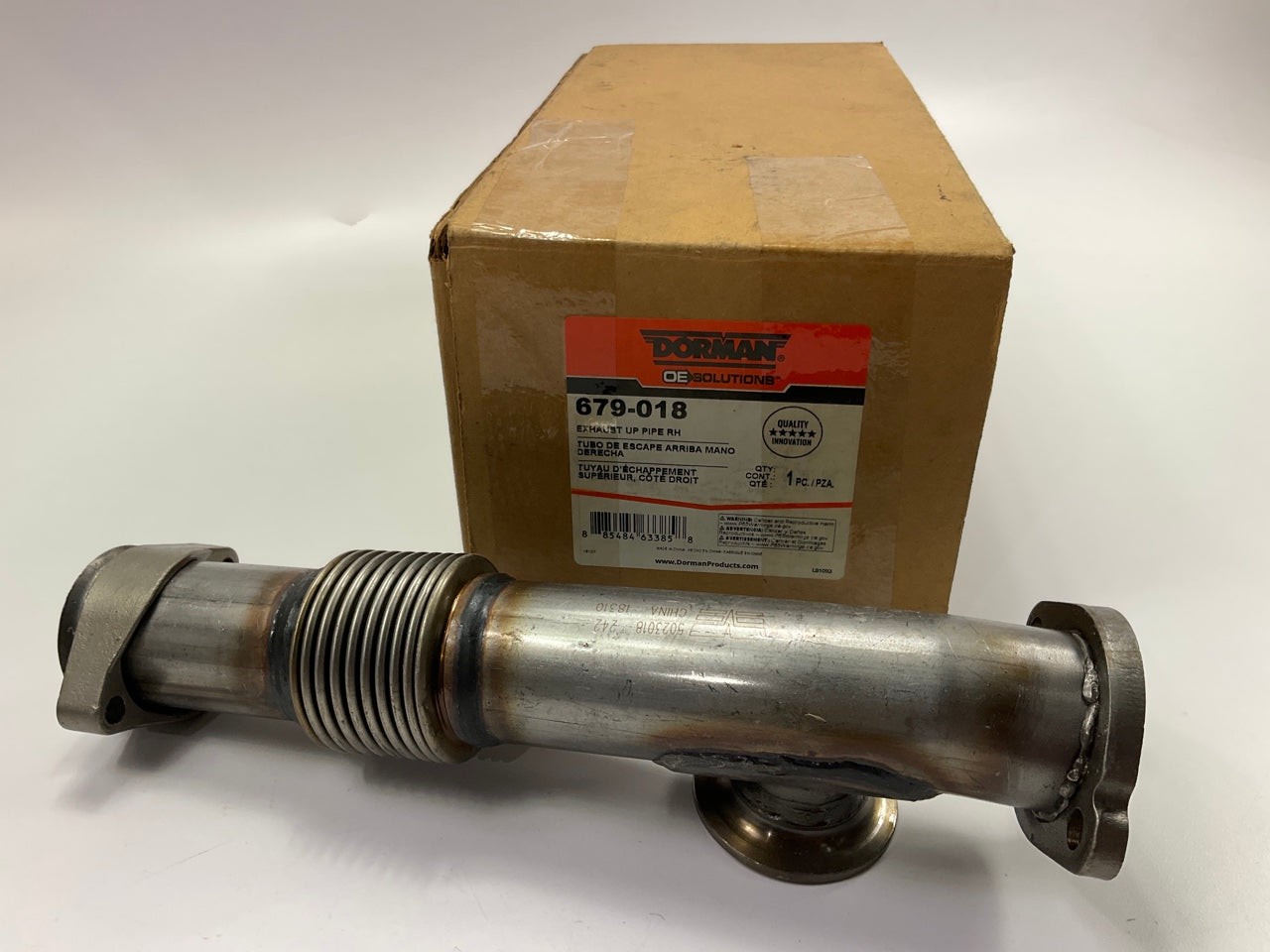 MISSING ALL HARDWARE Dorman 679-018 Exhaust Turbo Up Pipe - Right Hand Side