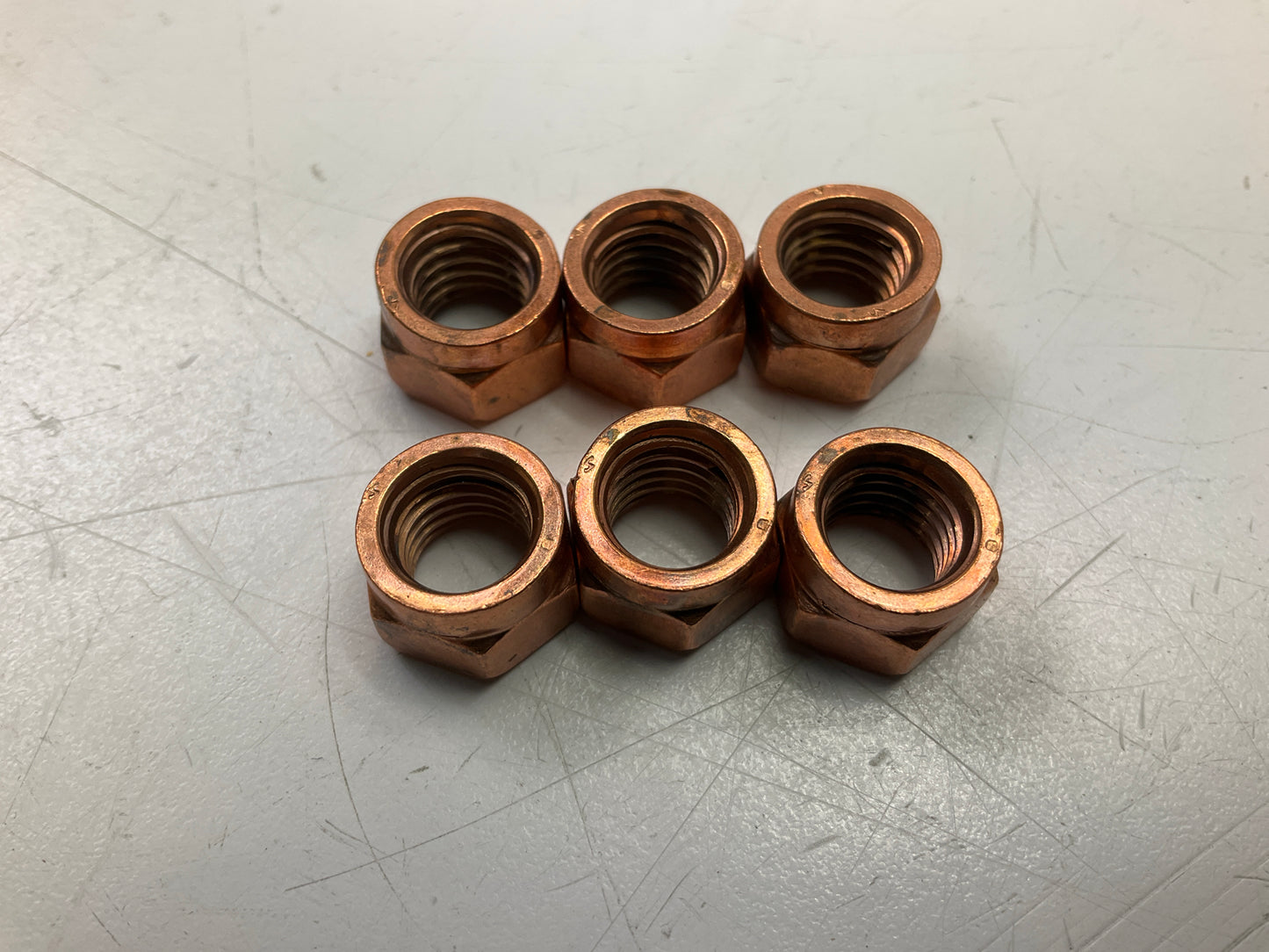 Dorman 680-366CD M10-1.5 Metric Copper Plated Exhaust Hex Nuts, Pack Of 6