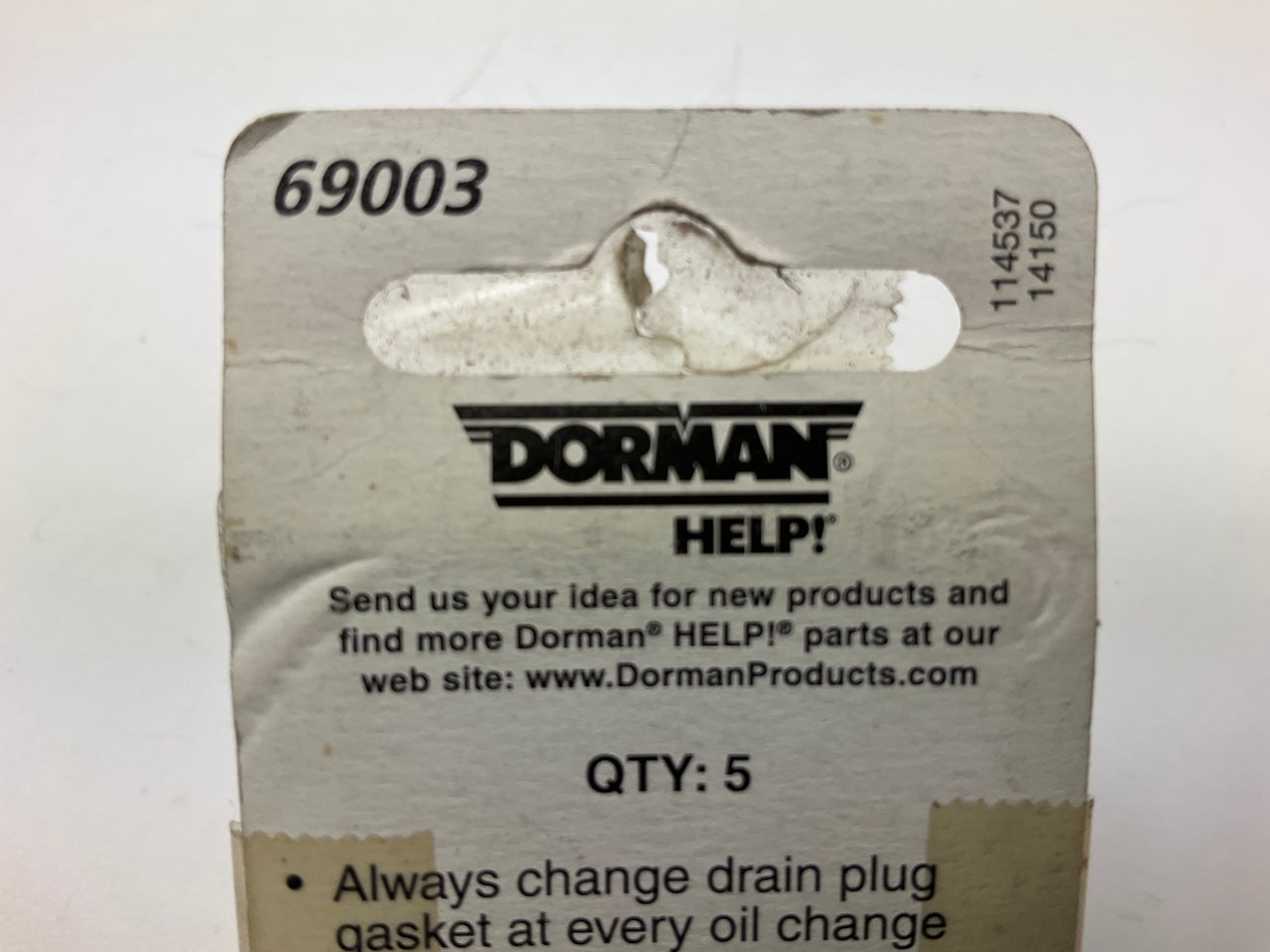 Dorman 69003 Universal Engine Oil Drain Plug Gasket 1/2'' - 5 PACK