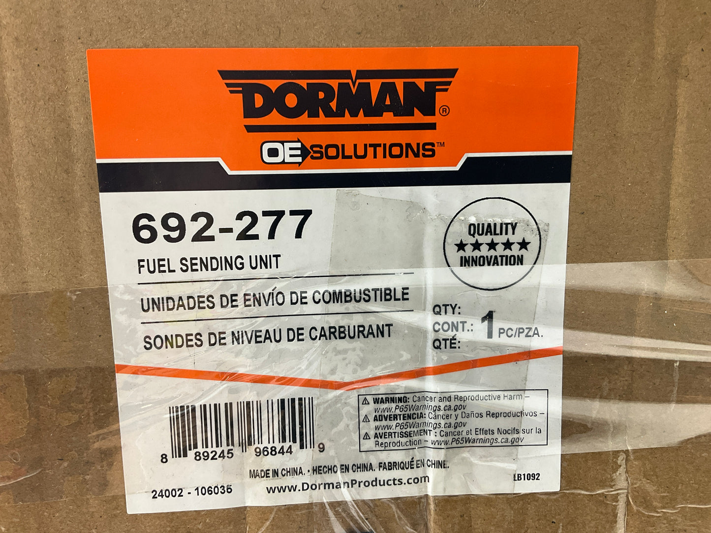 MISSING O RING & CLIPS - Dorman 692-277 Fuel Tank Level Sender Sending Unit
