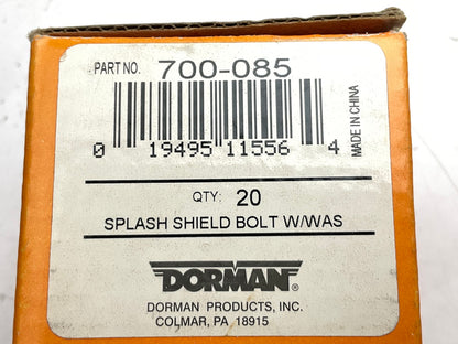 (20) Dorman 700-085 Splash Shield Retainer Bolts With Washers