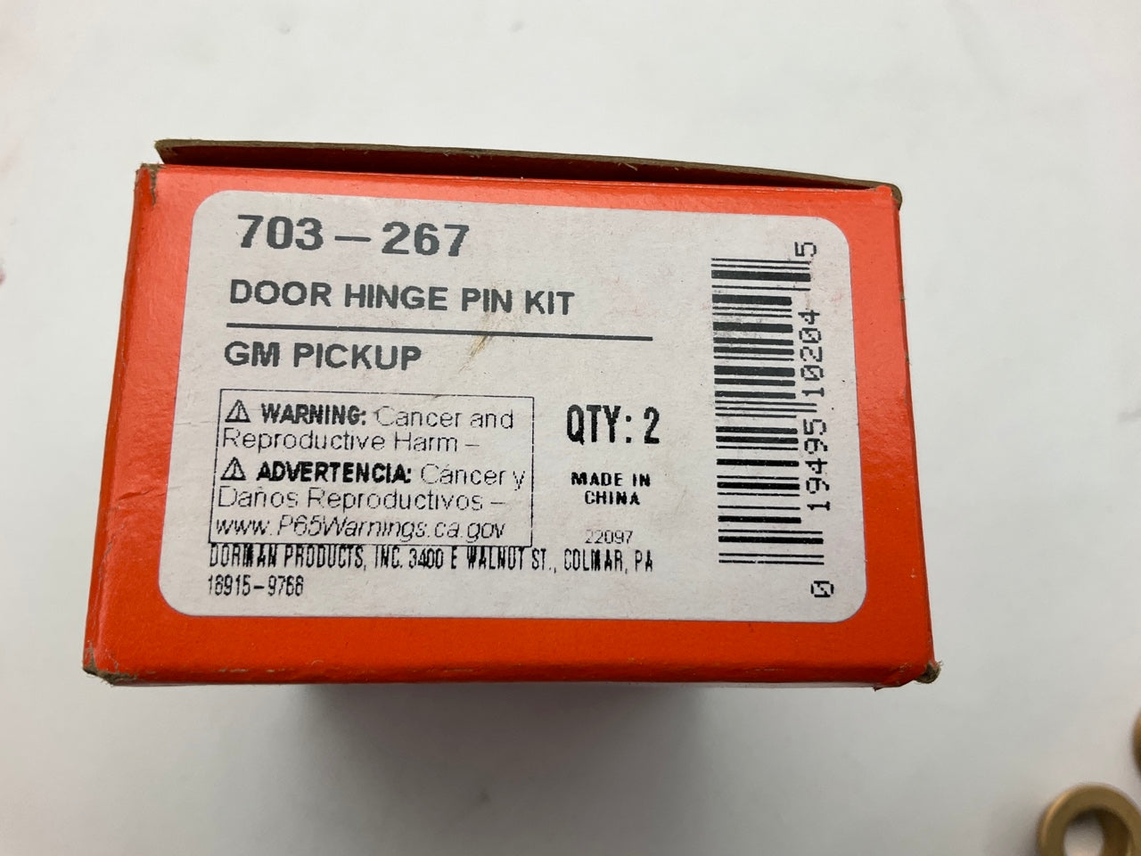 DORMAN 703-267 Door Hinge Pin And Bushing Repair Kit