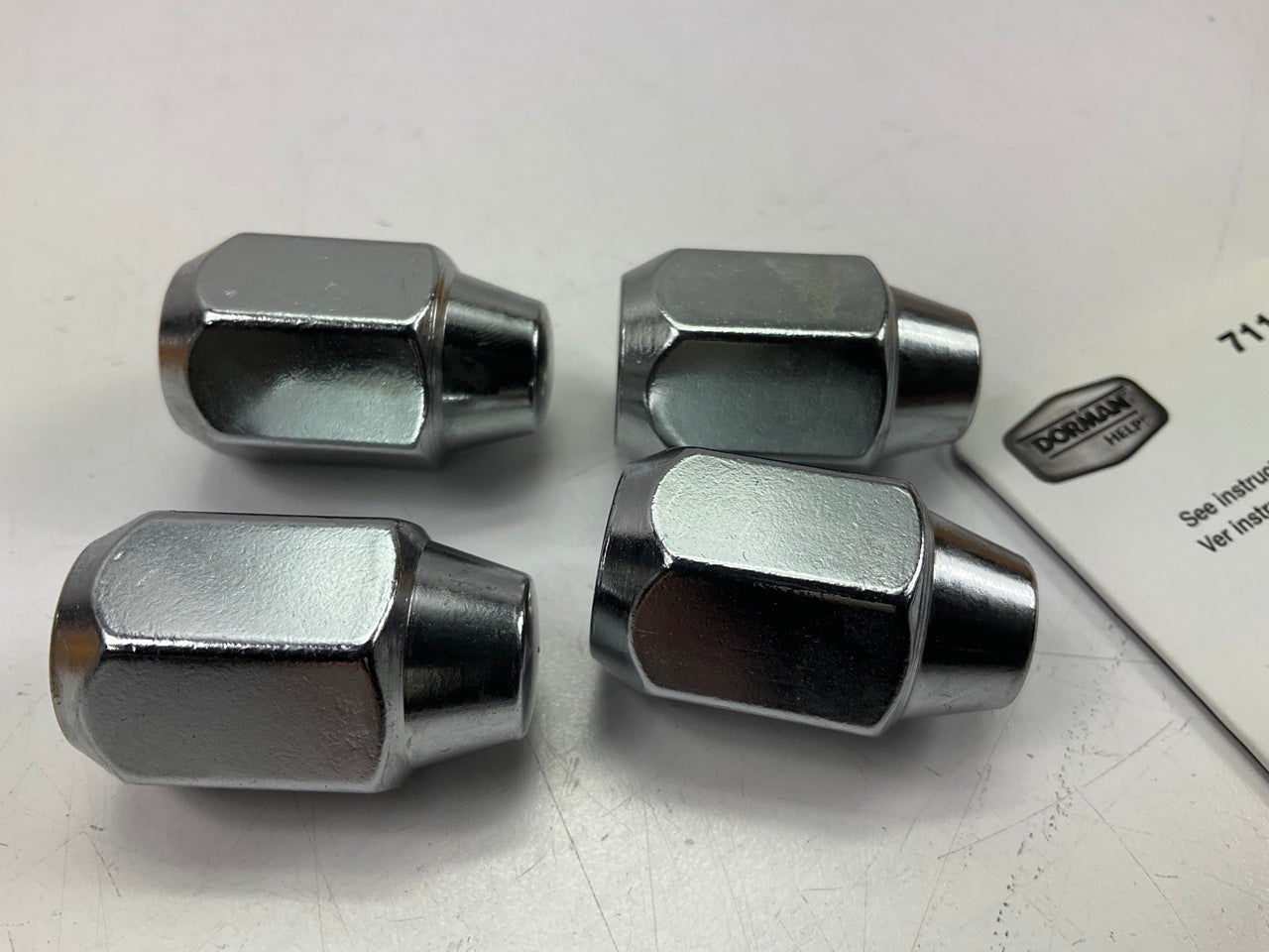 (4) Dorman 711-609 Wheel Nut Chrome Acorn 1-Pc M14-1.50