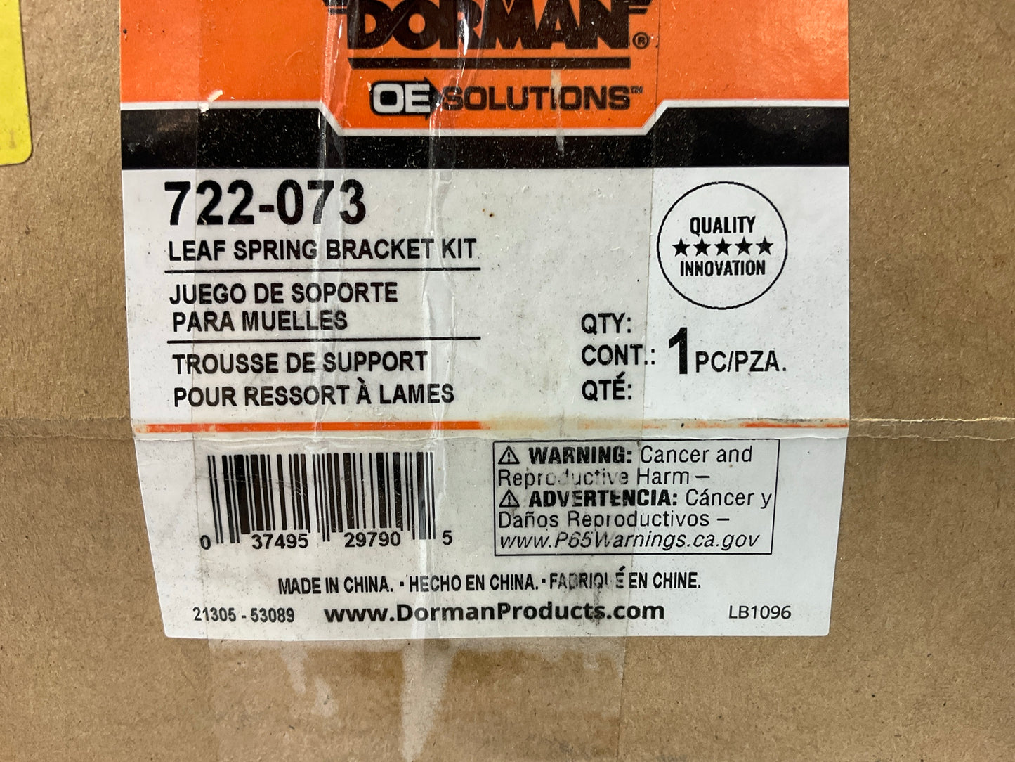 Dorman 722-073 Rear Leaf Spring Hanger 98-11 Ranger 98-10 B4000