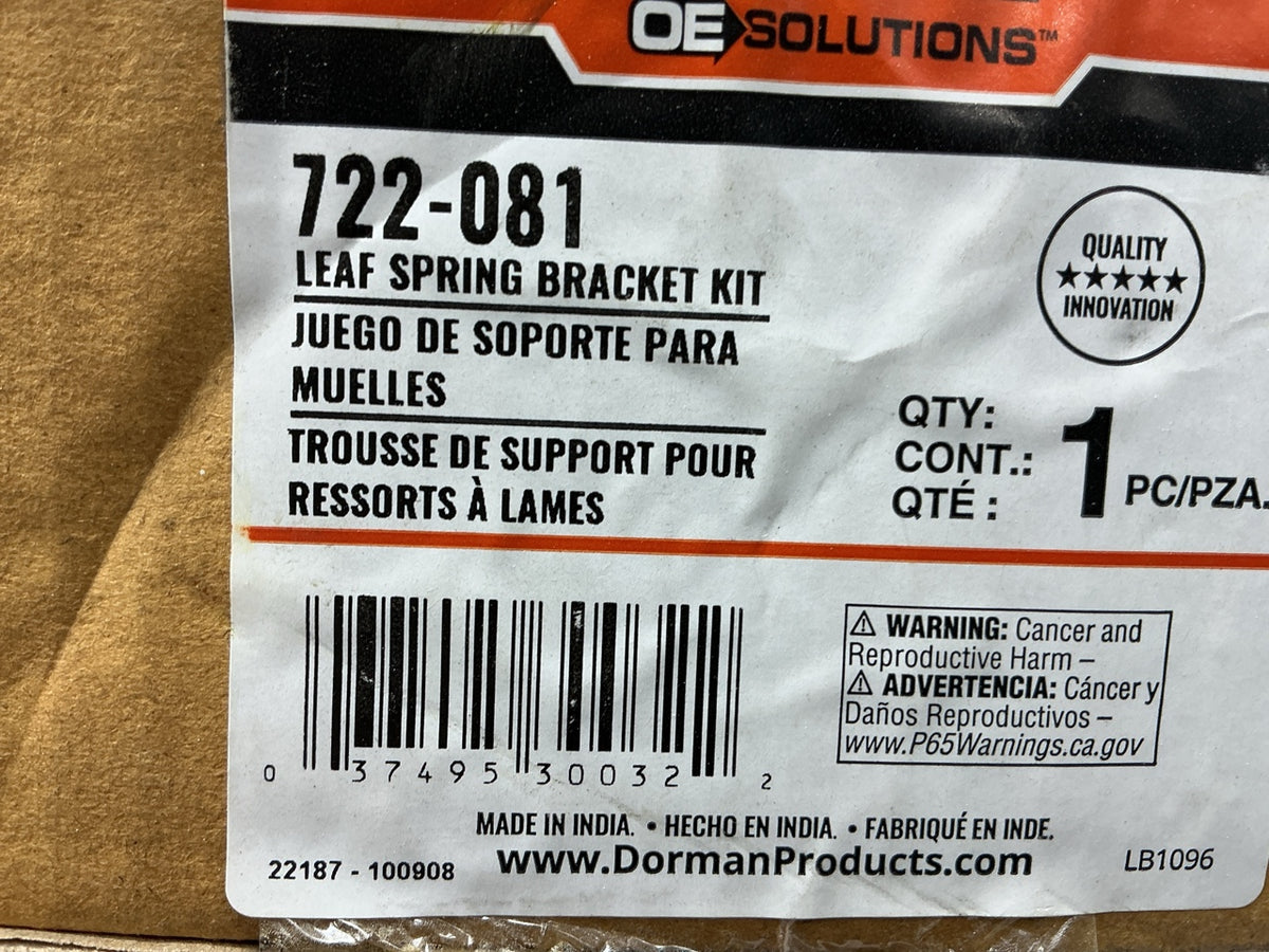 Dorman 722-081 Rear Leaf Spring Hanger