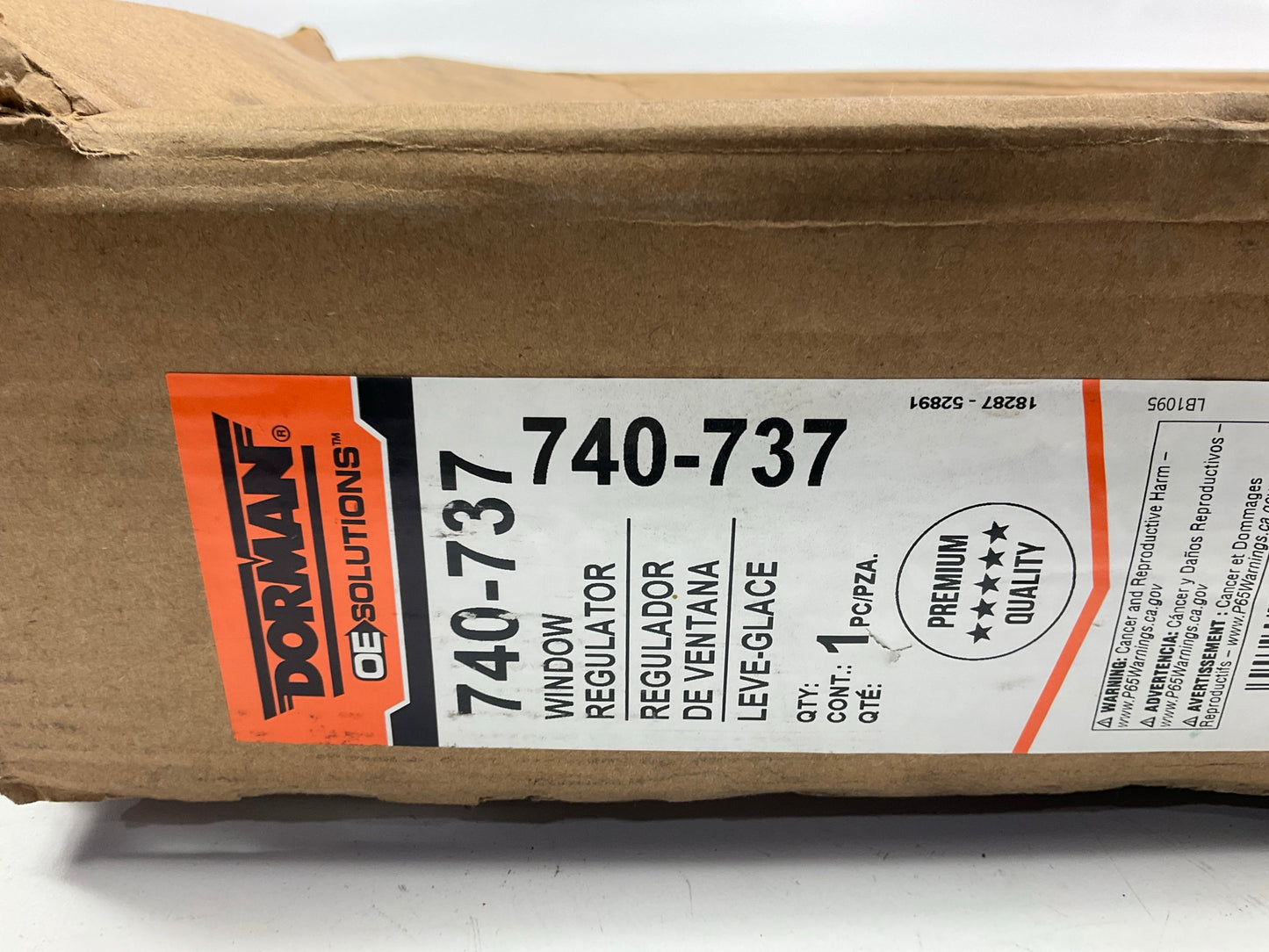 Dorman 740-737 Front Left Window Regulator - 1996-2000 Honda Civic Coupe Only