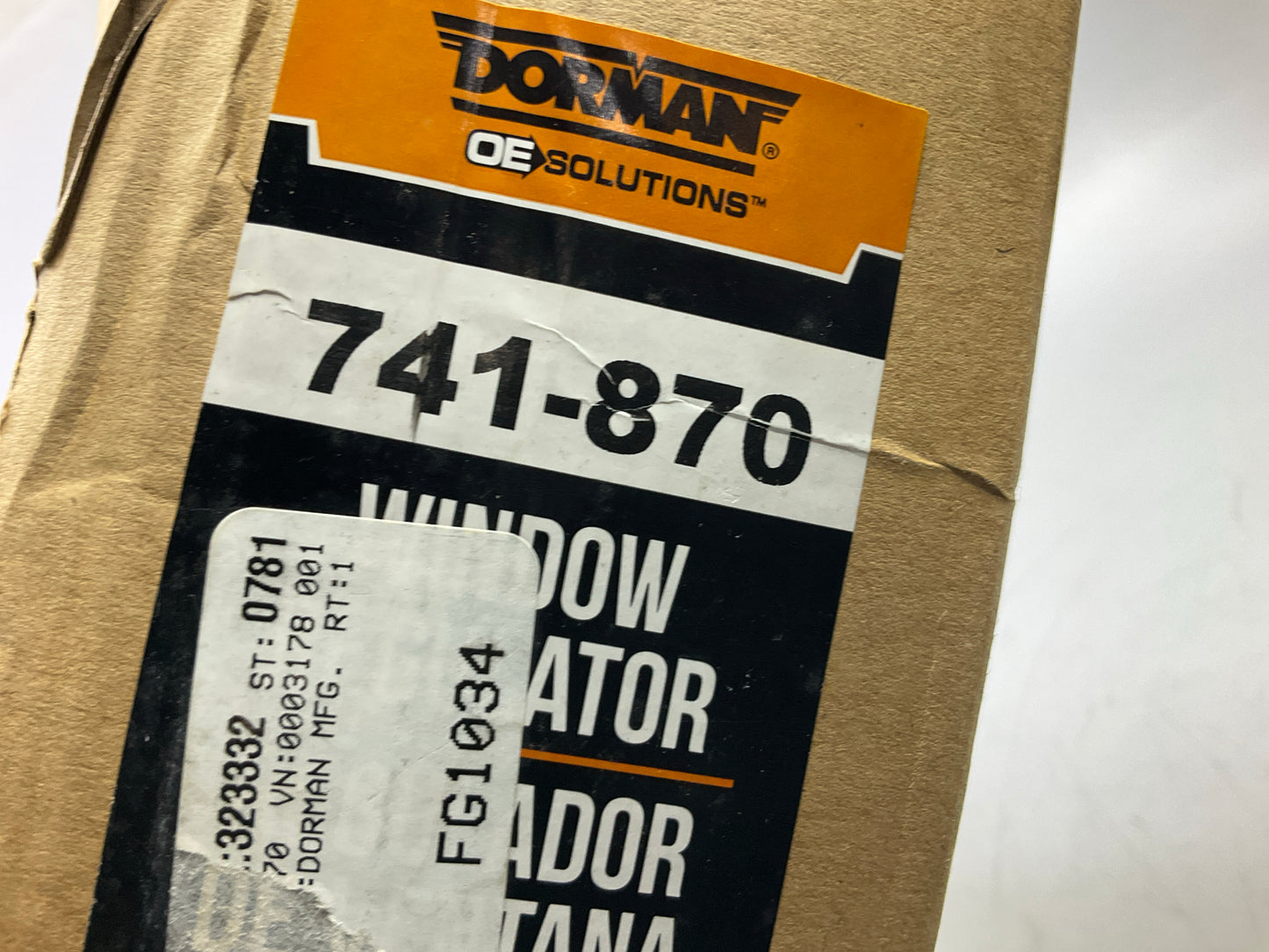 Dorman 741-870 Front Left Power Window Motor Regulator
