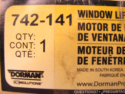 Dorman 742-141 Power Window Motor - Rear Left / Front Right