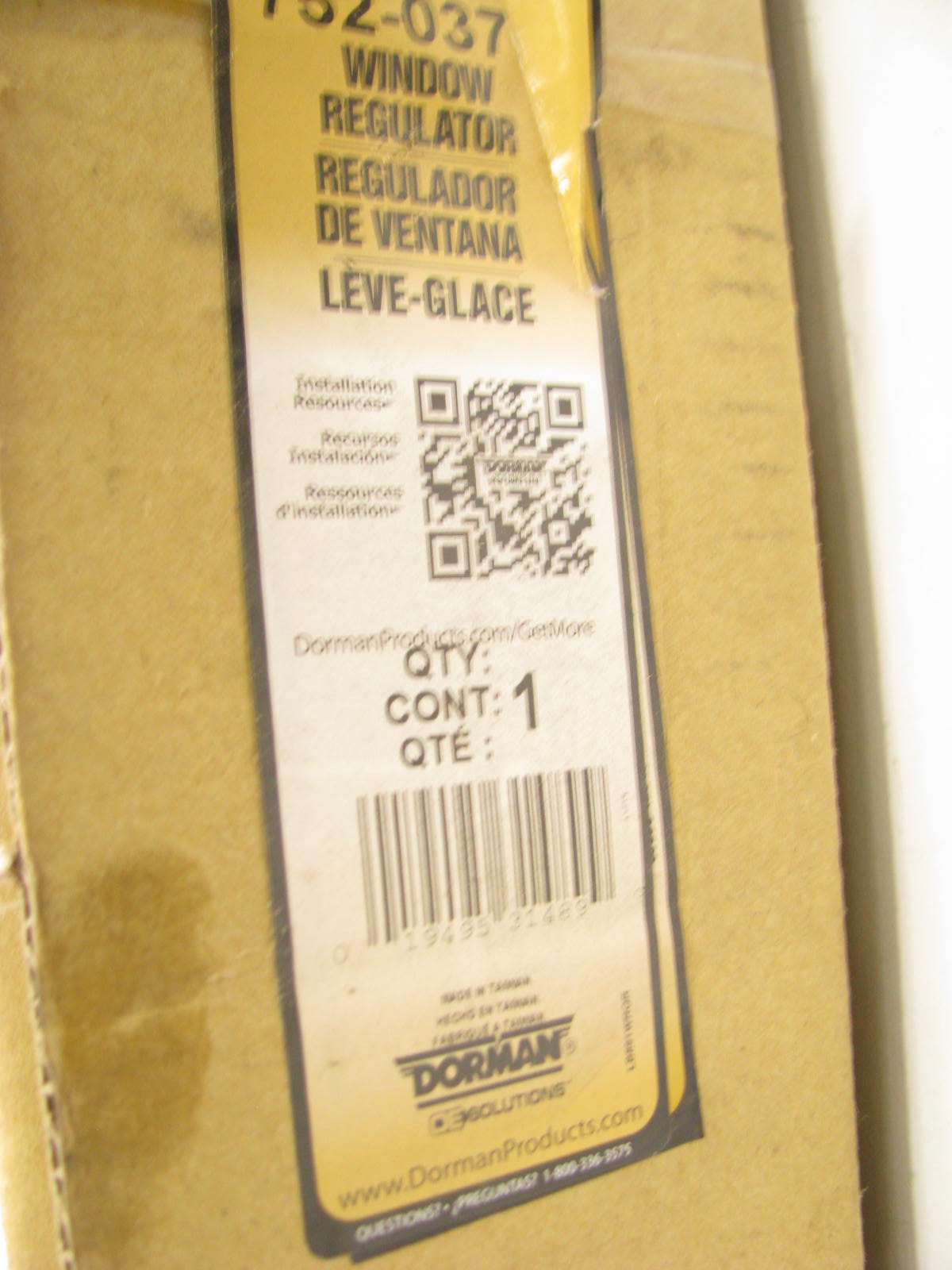 Dorman 752-037 Front Right Power Window Regulator For 2006-2007 Ford Freestyle